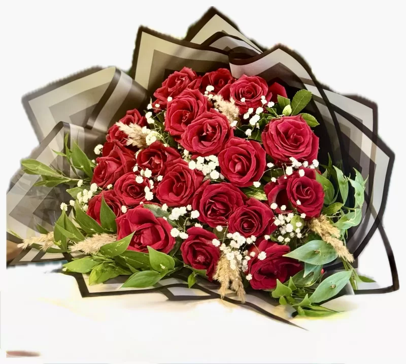 Aşkın Simgesi VIP 25 Kırmızı Gül Buketi 