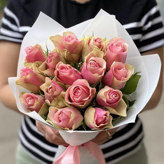 Pembe Gül Buketi ( 15'li ) 